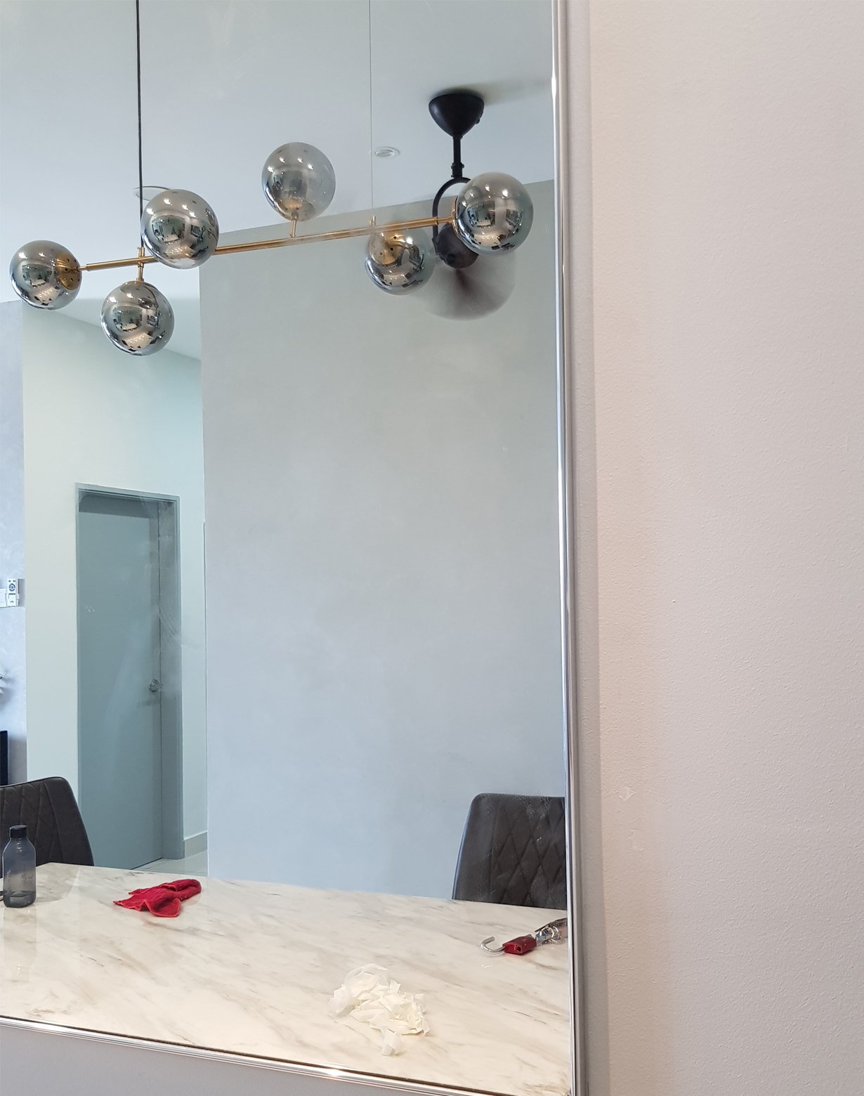 aluminum-frame mirror